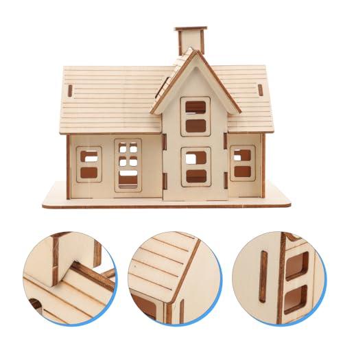 Uonlytech Puzzles for Adults 1 Set Cabin Model 3D Wooden 3D Puzzles Diorama House Puzzle Assembly House Model 3D Wood Puzzle Wood Rural 3D Puzzles Wooden Puzzle for Adult