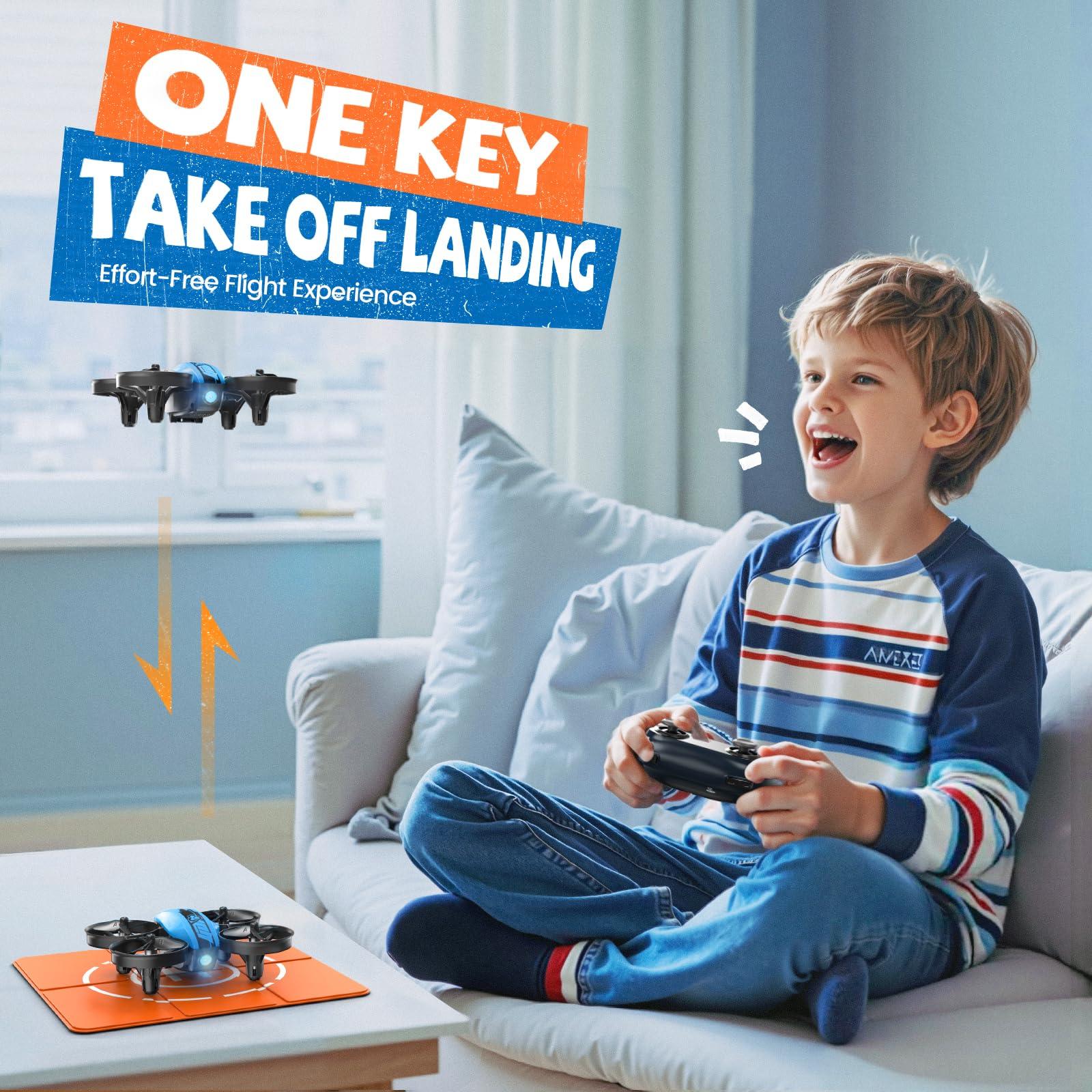 Veeniix Veeniix V995 Mini Drones for Kids 8-12 and Beginners,Indoor RC Quadcopter,Small Helicopter Plane with 3D Flips,360 Rotation,Circle Fly,Auto Hover,Headless Mode and 3 Batteries,Gift for Boys and Girls