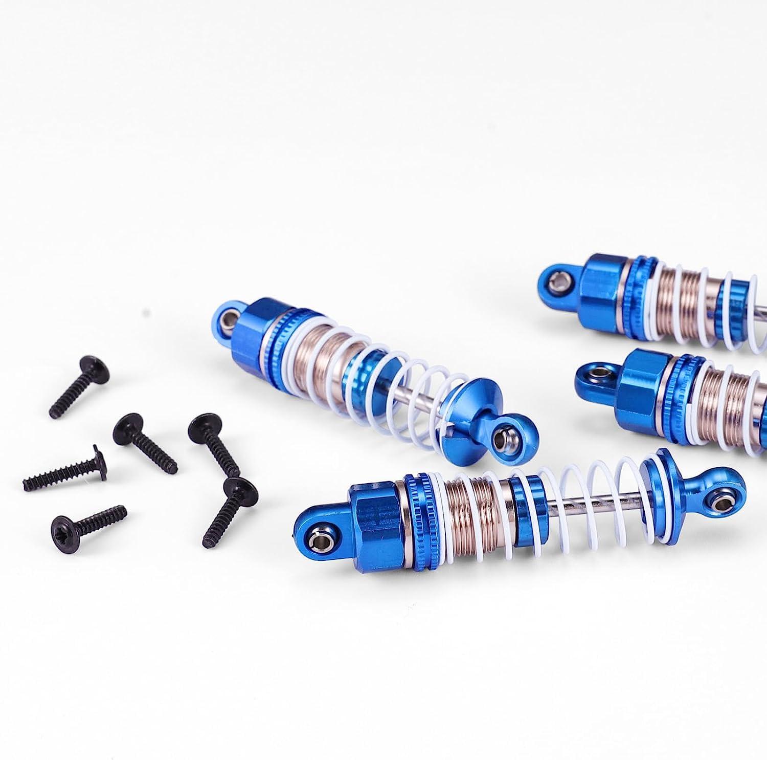 HAIBOXING HAIBOXING 1/18 Full Aluminum Oil Filled Shocks 4pcs, All Metal Absorber Damper RC Upgrad Parts for HBX 18858 18868 18859E 18859A(18HOP1)