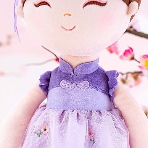 Gloveleya Gloveleya Dolls Oriental Decor Chinese Fairy Tale Baby Doll 16" Crape Myrtle with Gift Box