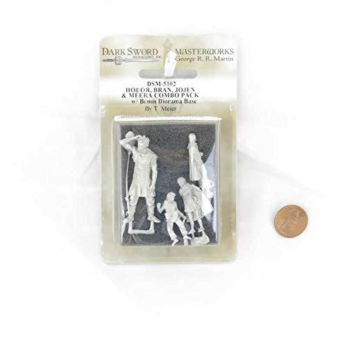 Dark Sword Miniatures Hodor- Bran- Jojen- Meera Combo Pack Miniature Figurine George R.R. Martin Masterworks