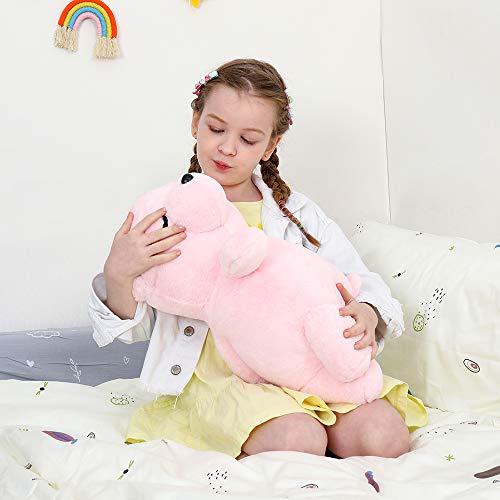 Tezituor Tezituor Large Teddy Bear Stuffed Animals, 20 Inch Pink Teddy Bear Hugging Pillow, Stuffed Bear Plush Toy for Girls Boys