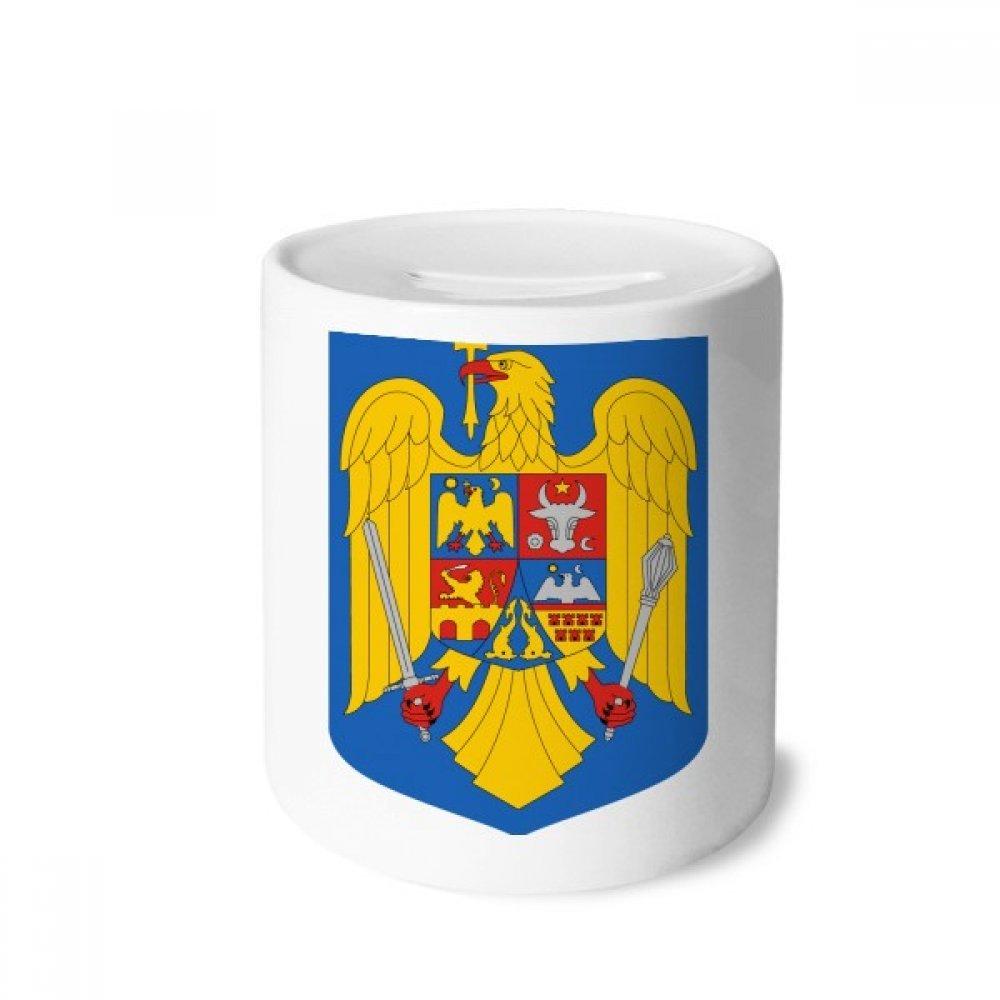 DIYthinker DIYthinker Romania National Emblem Country Money Box Ceramic Coin Case Piggy Bank Gift