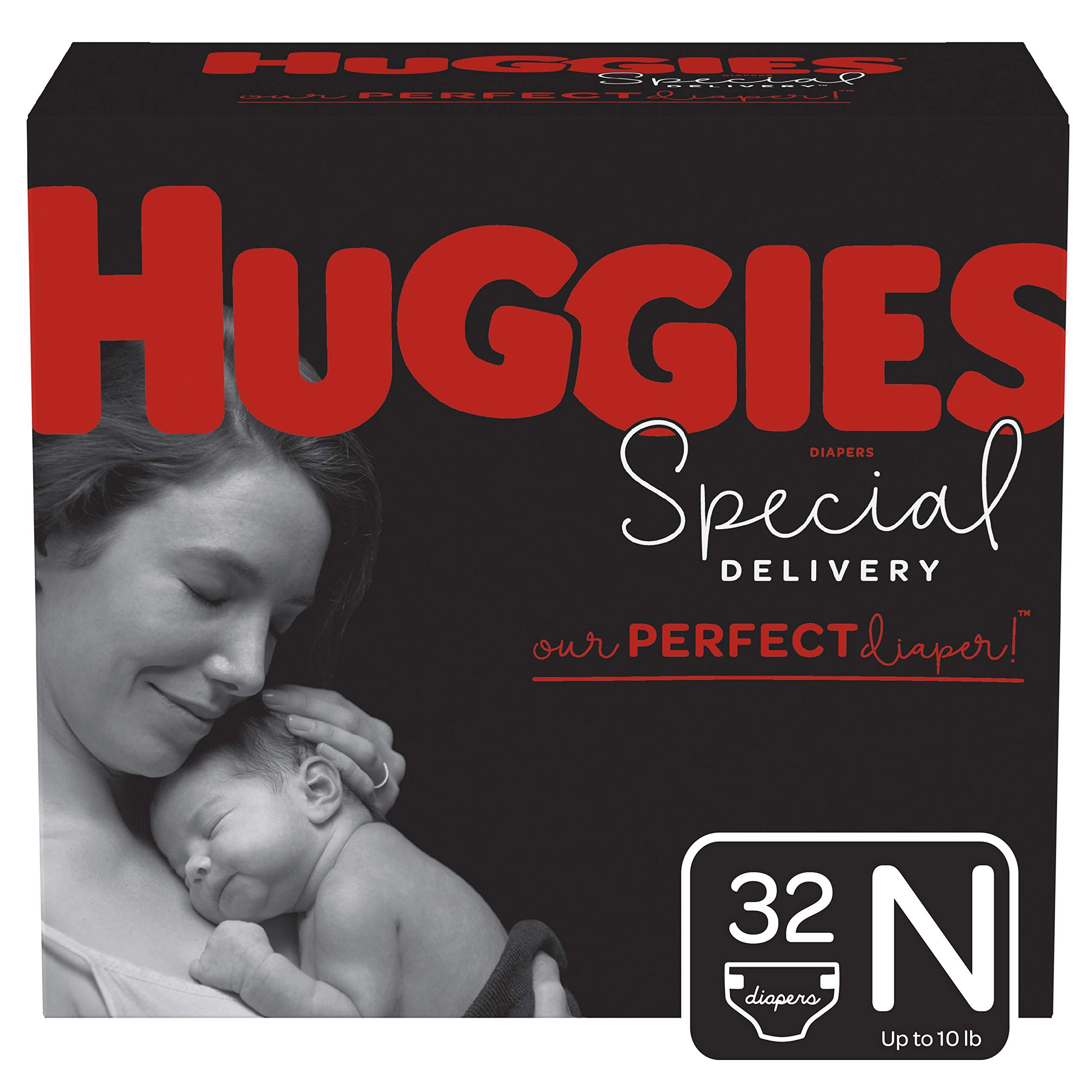 HUGGIES Huggies Special Delivery Hypoallergenic Diapers, Size Newborn, 32 Ct