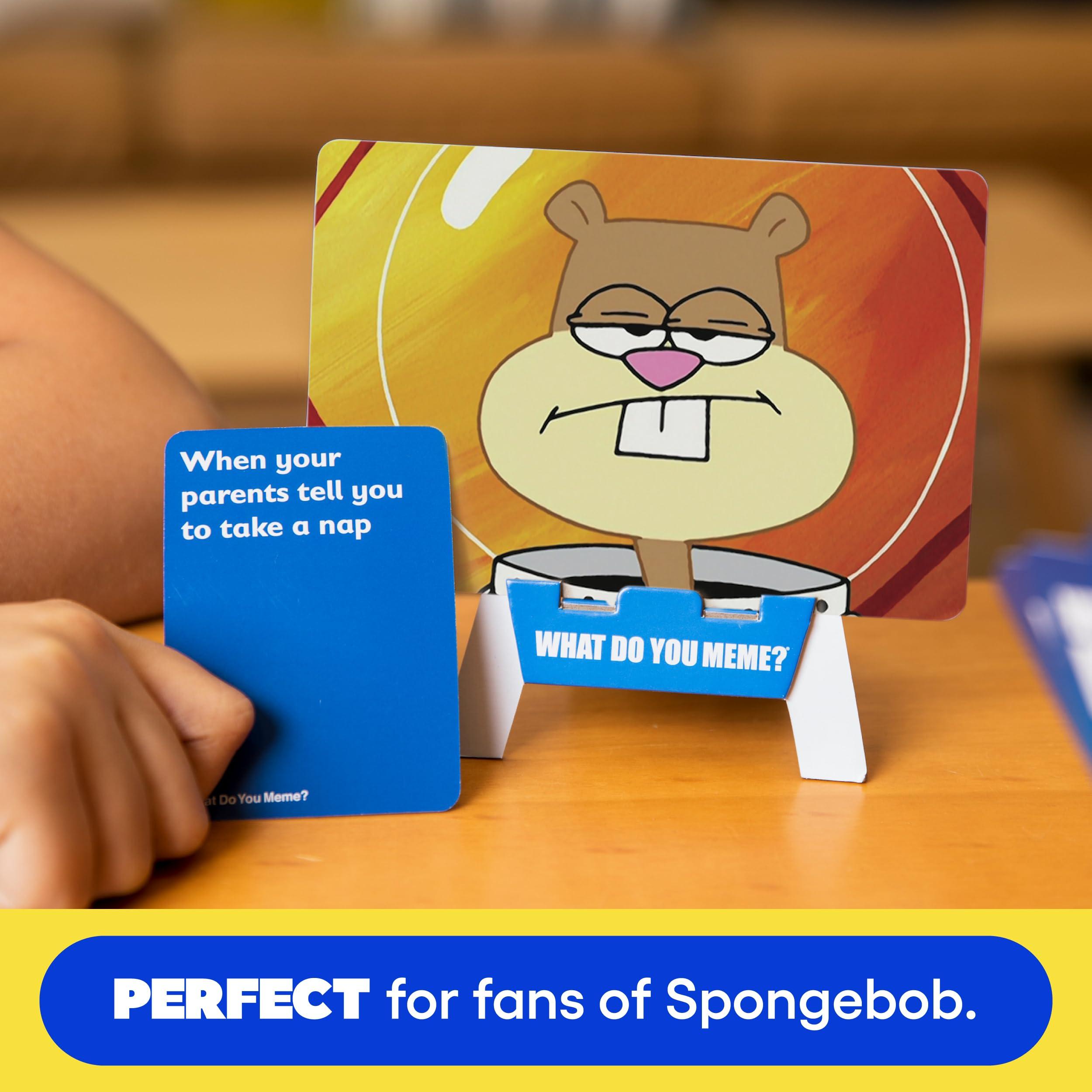 WHAT DO YOU MEME? WHAT DO YOU MEME? Spongebob Squarepants Expansion Pack - Family Card Games for Kids and Adults