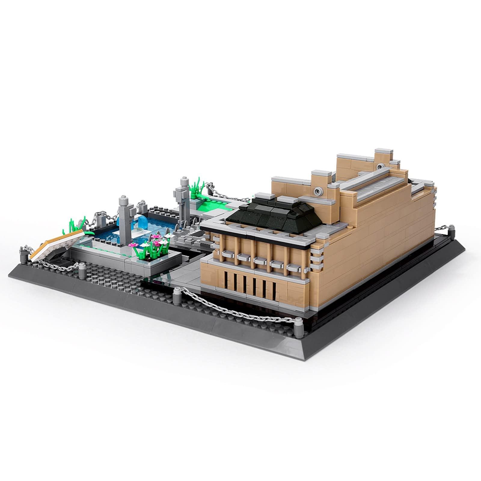 GGOOT GGOOT Modular Building Set Building Blocks House, 1375 Pcs Imperial Hotel Tokyo Architecture Model Building Kit World Famous Micro Diamond Bricks Model Construction Set to