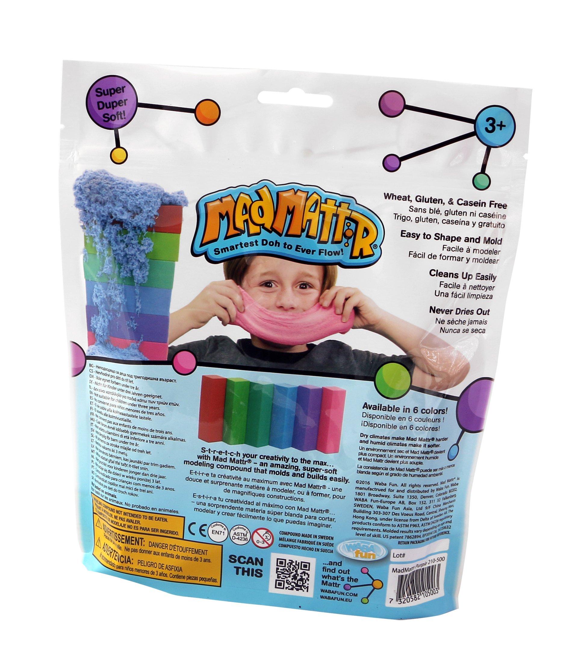 MAD MATTR Mad Mattr Super-Soft Modelling Dough Compound That Never Dries Out by Relevant Play (Green, 10oz)