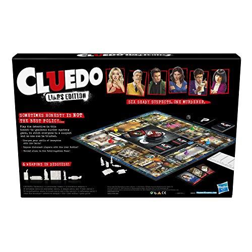 Hasbro Gaming Hasbro Gaming Cluedo Liars Edition Board Game; Murder Mystery Game for Children from 8 Years Old; Expose Dishonest Detectives with The Liar Button