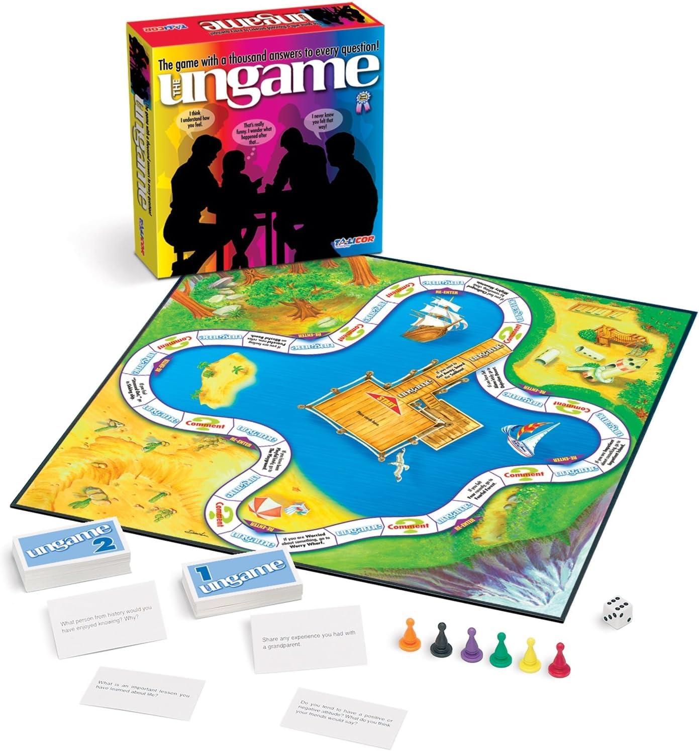 TaliCor The Ungame - Non-competitive Communication Game Encourages Emotional Connection, Communication, and Listening For Families, Couples, and Groups Great for Therapists, Teachers, and Counselors