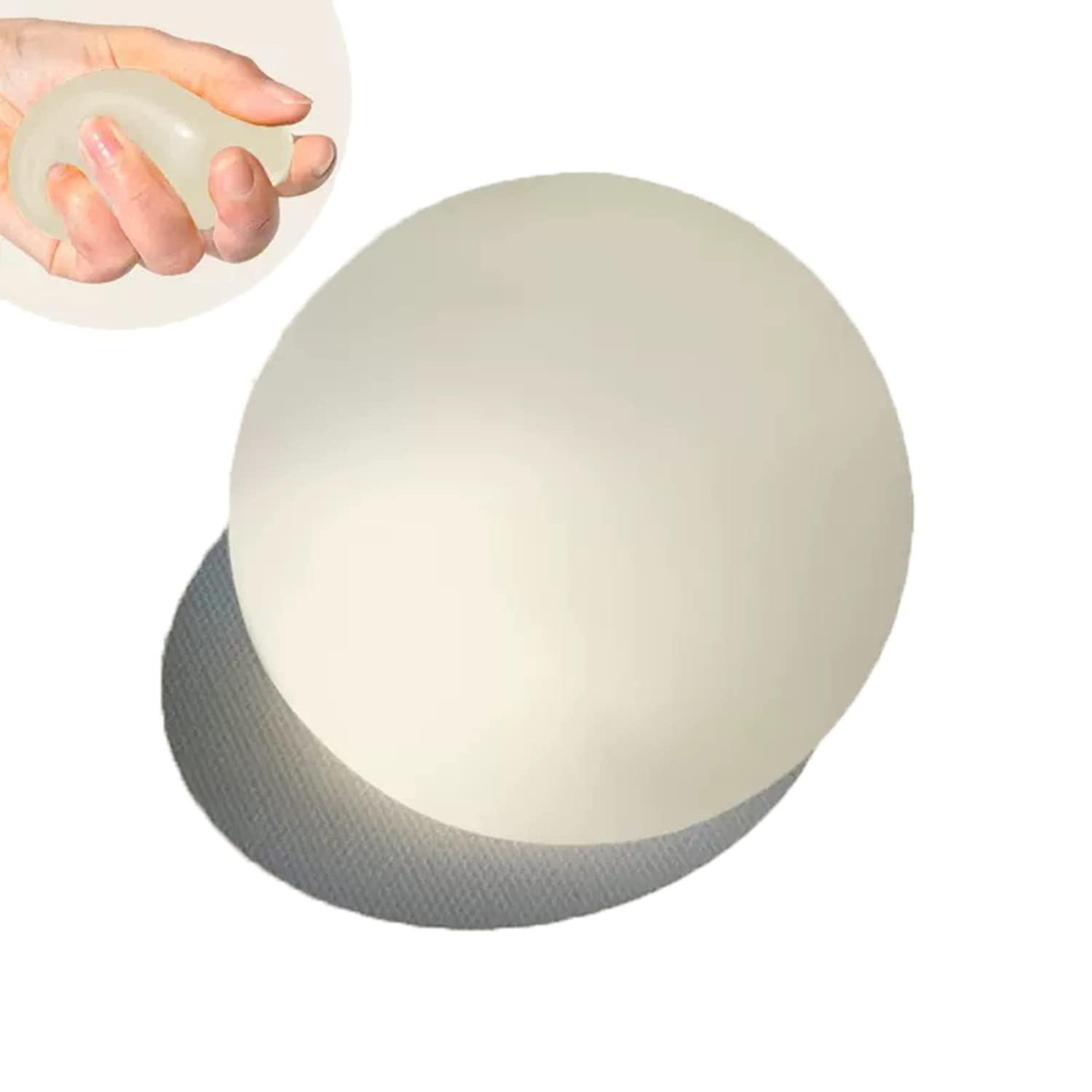 Hofimeta Hofimeta 2.4\" Sugar Ball, Slow Rise Squishy Stress Relief Balls Clear Malt Syrup Filled Relaxing Sensory Fidget Squeeze Toy Hand Exercise Balls Gift for Father (White)