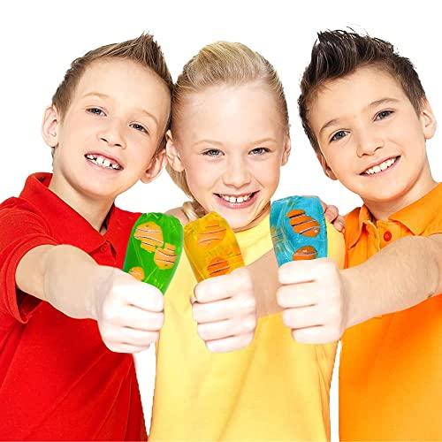 ArtCreativity ArtCreativity Clownfish Water Wigglers, Set of 3, Fidget Toys for Kids with Clown Fish Figurines and Glitter Inside, Stress Relief Toys for Boys and Girls, Unique Party Favors for Children