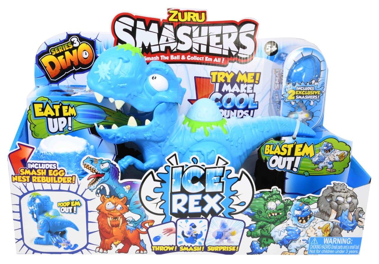 ZURU SMASHERS Smashers Dino Ice Age Ice Rex Playset by Zuru
