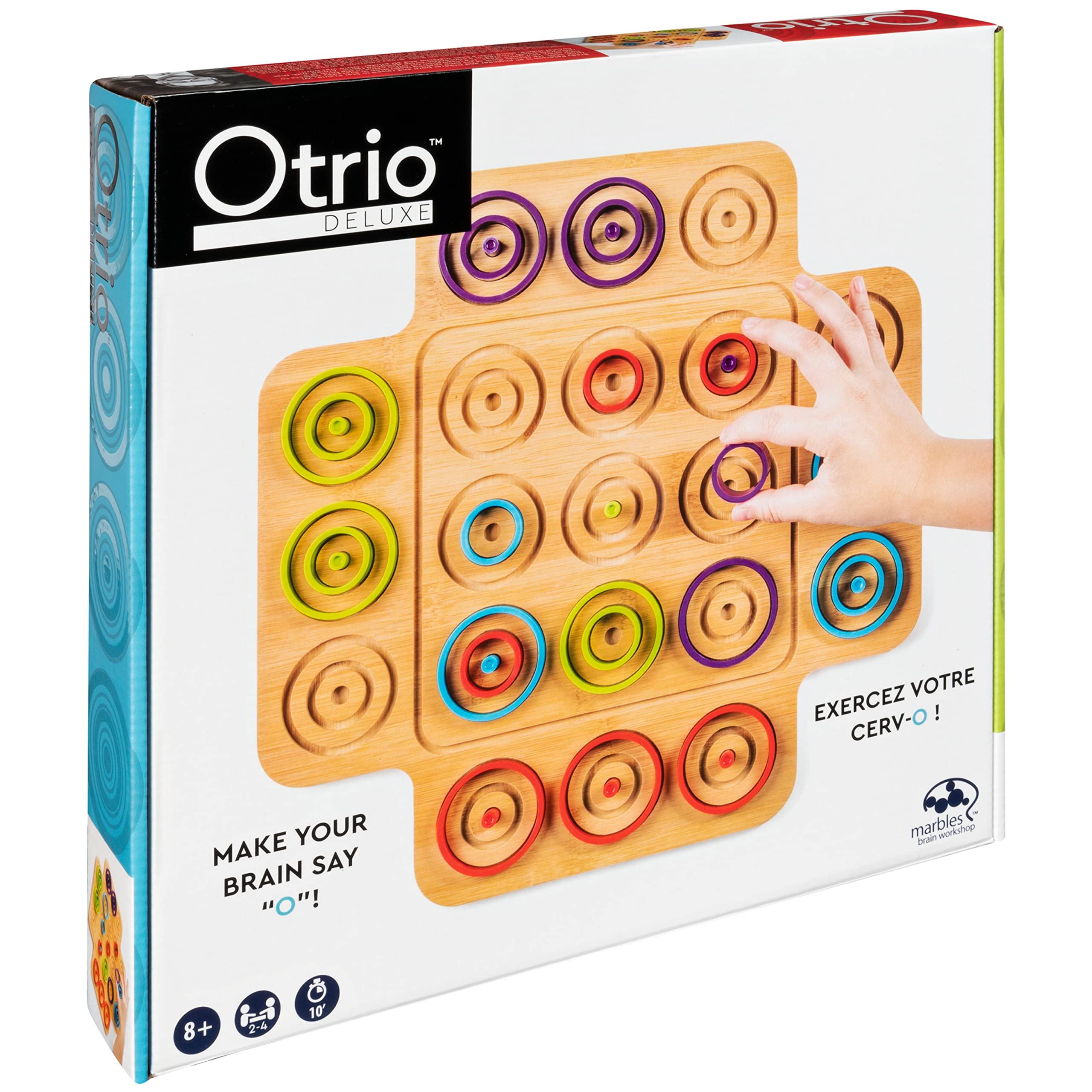 Marbles Spin Master Games, Otrio Wood Strategy Game, Fun Family Board Game, STEM Game, Interactive Puzzle Game, Family Game Night Game for Ages 8+