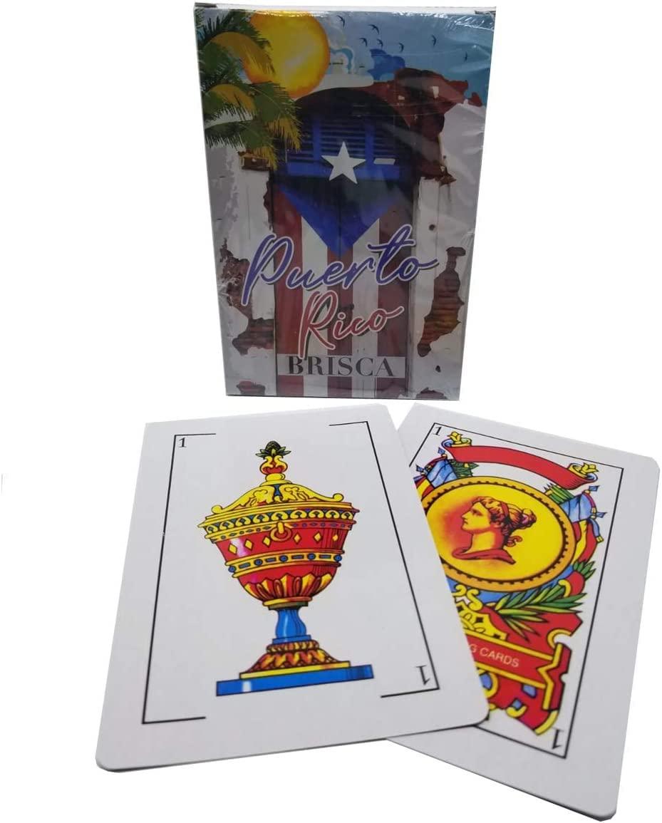 XANDER T XANDER T Puerto Rico Door Flag Brisca Cards Large 5\"