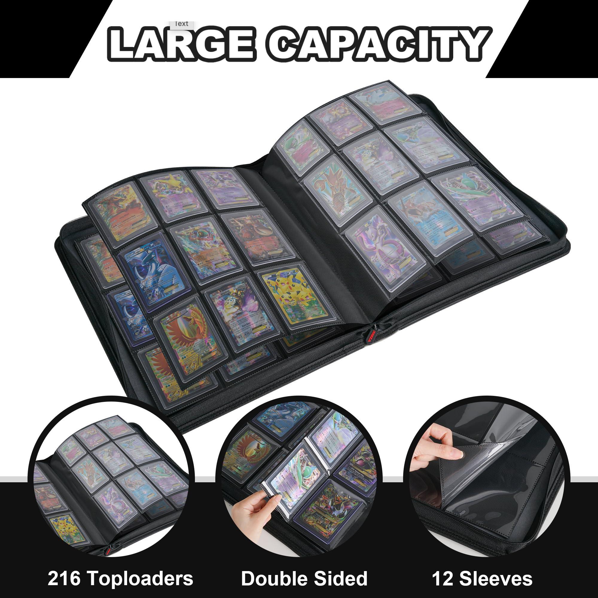 PREZA PREZA Graded Card Storage Box and Toploader Binder Bundle - Trading Card Storage Cases and Binders