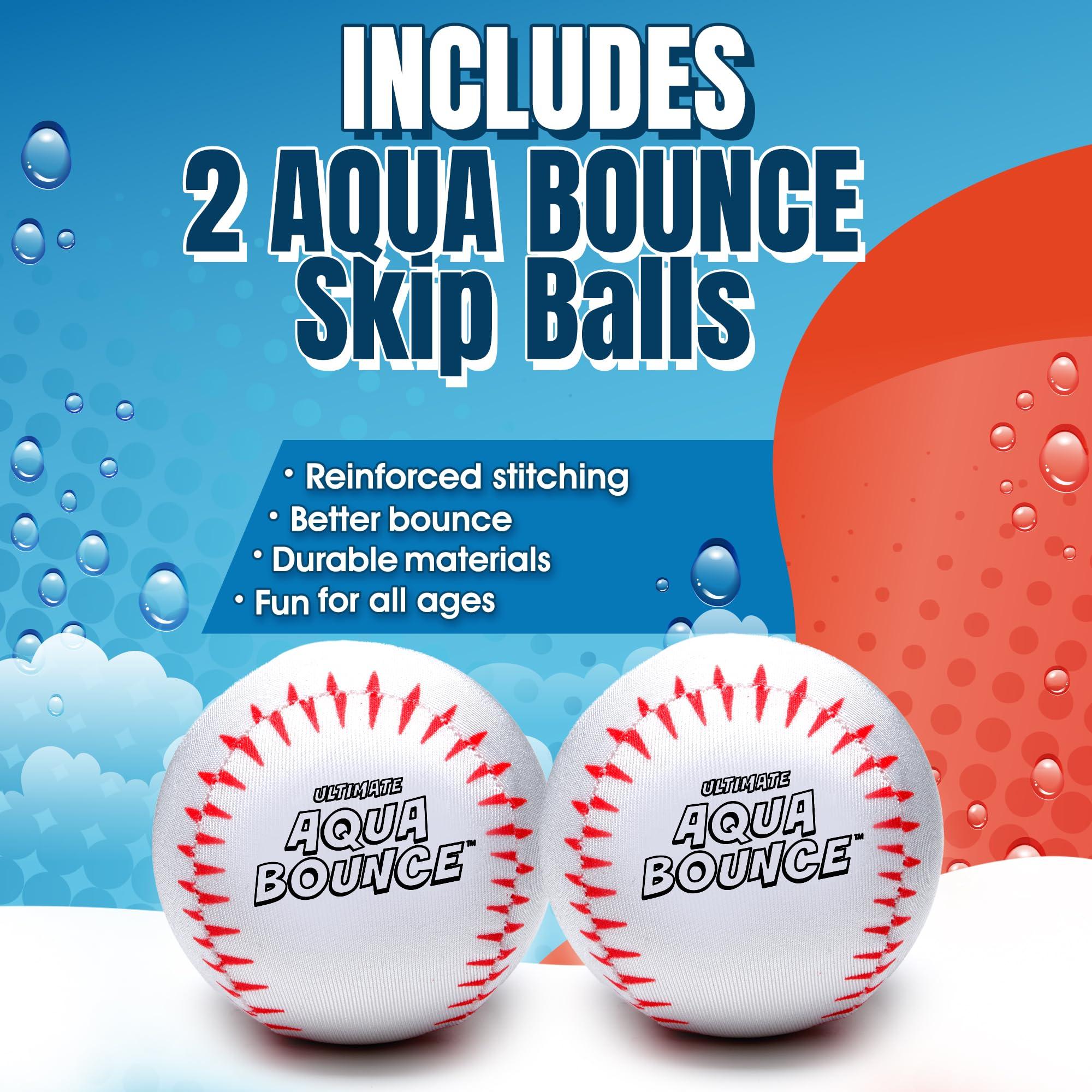Activ Life Ultimate Larger 3 Size Skip Balls (Baseball) Beach Pool Toys for Kids Ages 8-12 Year Old Boys Girls Gifts Easter Basket Stuffers for Teens Family Fun Water Games Adult Men Women Best Birthday Present