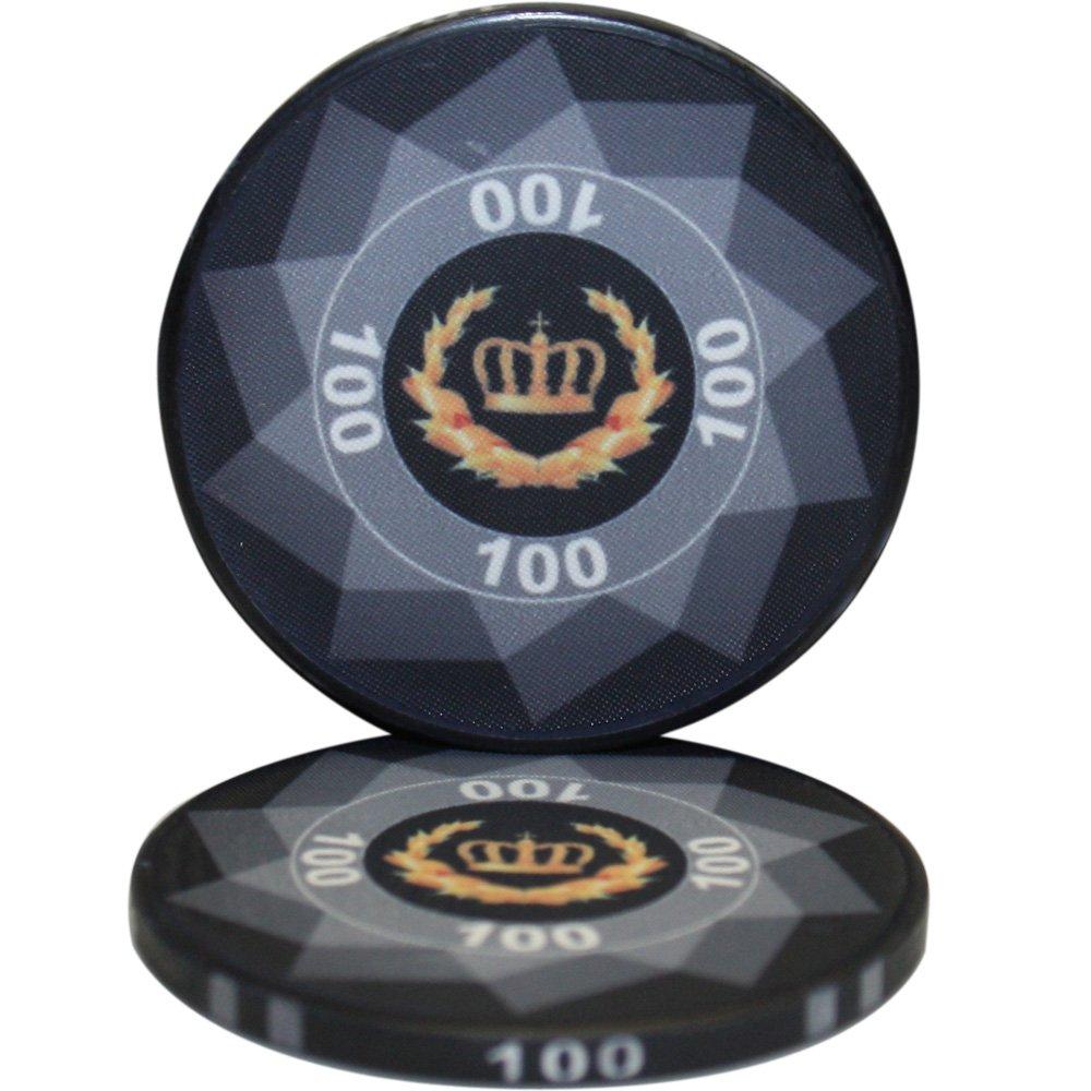 Mrc Poker Laurel Crown 10gm Ceramic Poker Chip Sample Set - 12 New Chips