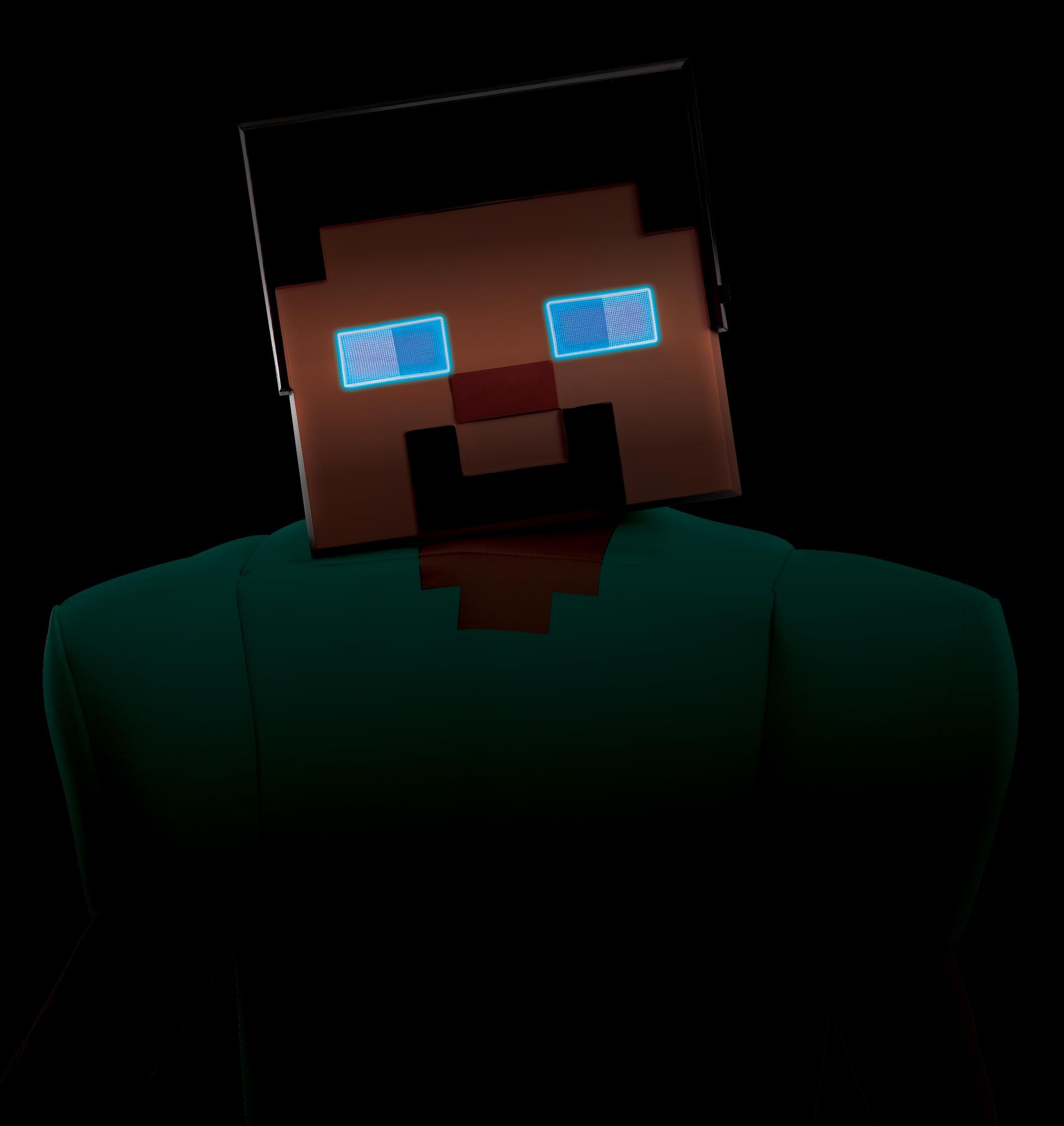 Disguise Disguise Herobrine Steve Costume, Official Minecraft Deluxe Kids Costume with Mask, Size (4-6)