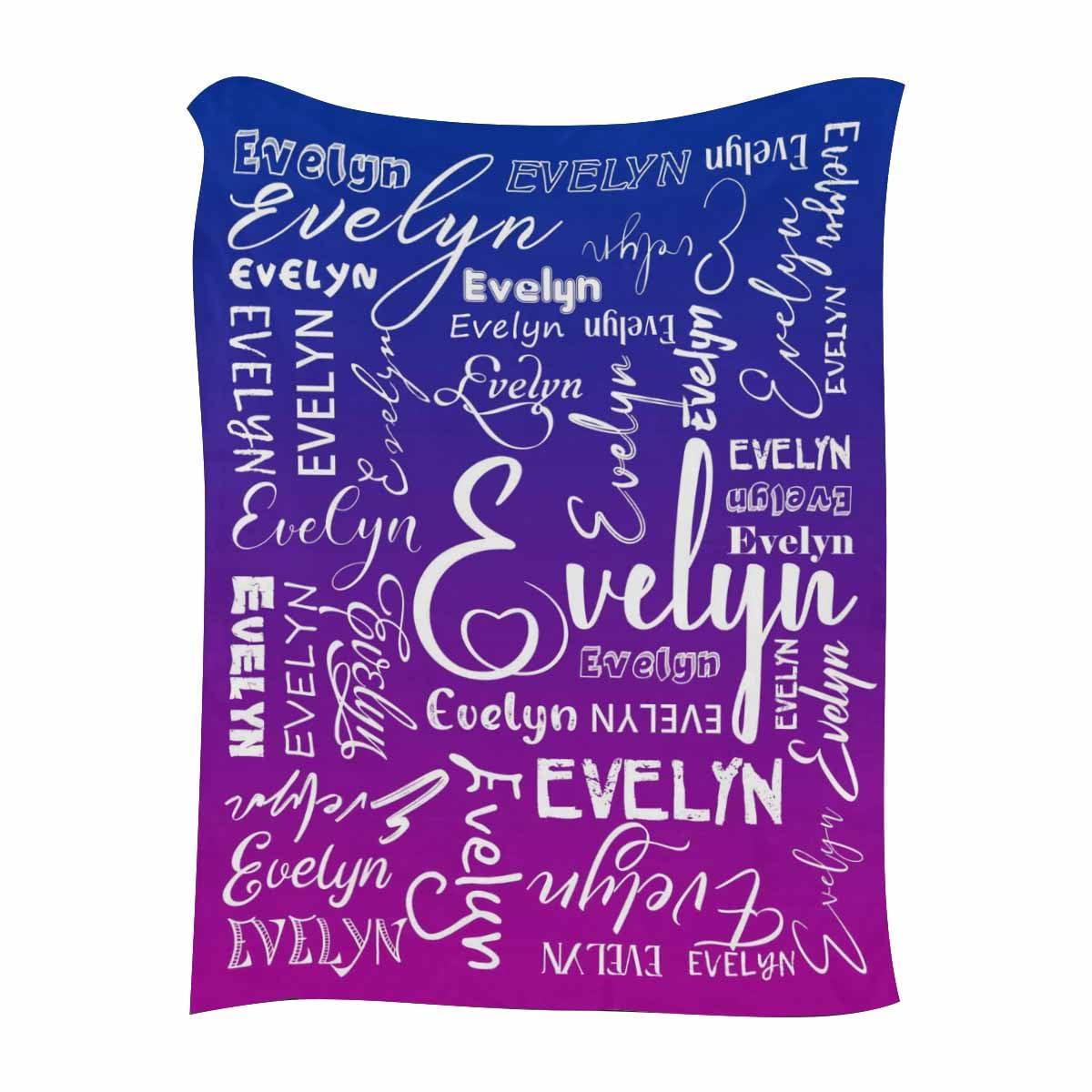 Newcos Customized Name Baby Blankets for Girls Boys Newborn, Personalized Baby Soft Throw Blankets with Different Fonts Name for Daughter Son, Baby Blankets for Bedding Sofa 60"x80"