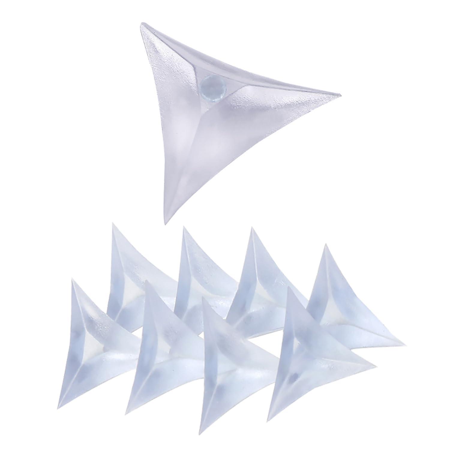 KDUPUP Triangle Stair Inside Corner Anti Dust Corners Guards Drawer Furniture Corner Protectors for Cabinet Drawer Wardrobe 100pcs