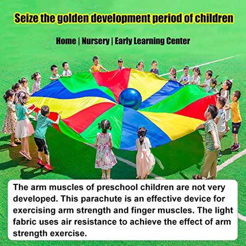 UUNVTOSU UUNVTOSU Play Parachute Nursery Sensory Game, Nursery Physical Training Resistance Play Parachute Games, Play Parachute for 3-6 Years Old Parachute Parachute(4m/13.1ft)