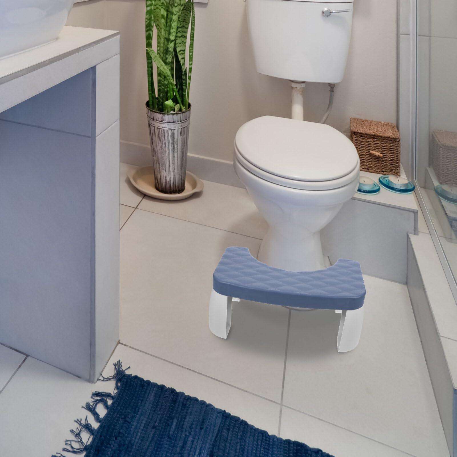 Luxshiny Luxshiny Toilet Stool Folding Toilet Stool Squatting Toilet Stool Potty Step Stool Splicable Poop Stool for Bathroom Kitchen Bedroom Home Dorm