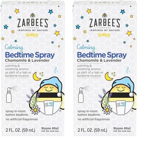 Zarbee\'s Zarbee's Baby Sleep Spray; Calming Bedtime Spray with Natural Lavender and Chamomile to Help Infant Nighttime Routine; 2oz Bottle (Pack of 2)