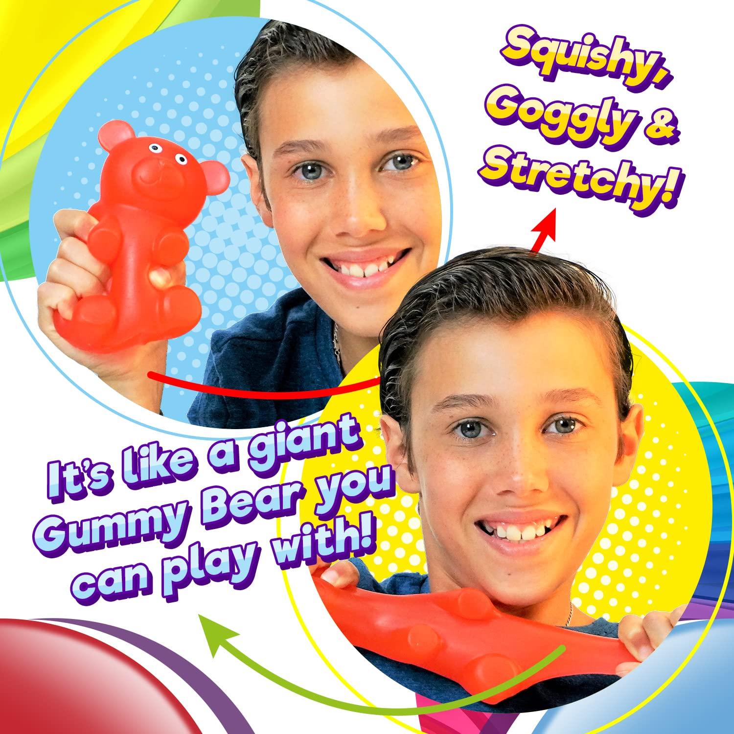 JA-RU JA-RU Jumbo Squishy Gummy Bear Toy (1 Unit Assorted), Squeeze Stretchy Bear Stress Relief & Sensory Toy. Squishy Toys, Fidget Toys for Boys and Girls, Great Party Favor Stuffer Toy 4341-1