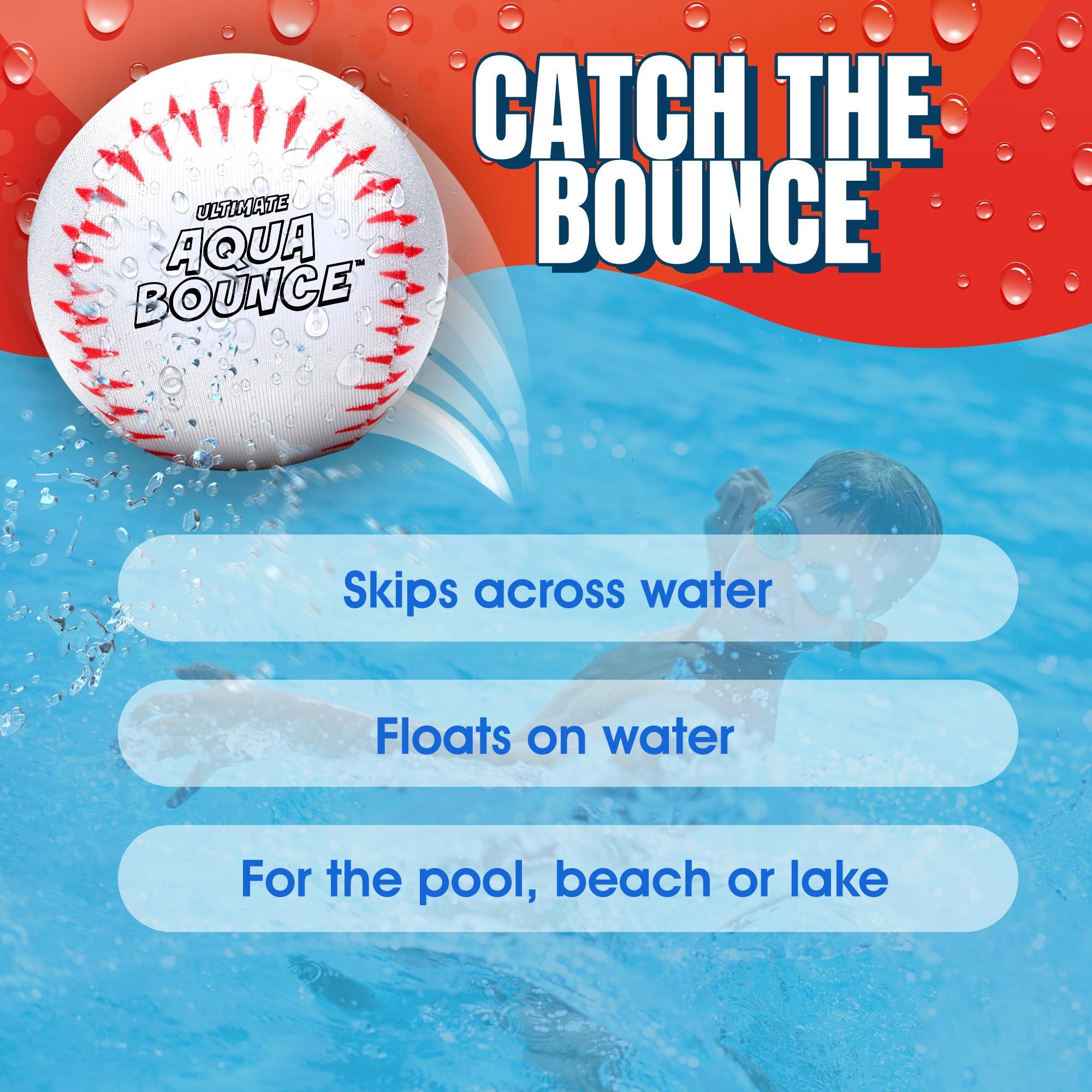 Activ Life Ultimate Larger 3 Size Skip Balls (Baseball) Beach Pool Toys for Kids Ages 8-12 Year Old Boys Girls Gifts Easter Basket Stuffers for Teens Family Fun Water Games Adult Men Women Best Birthday Present