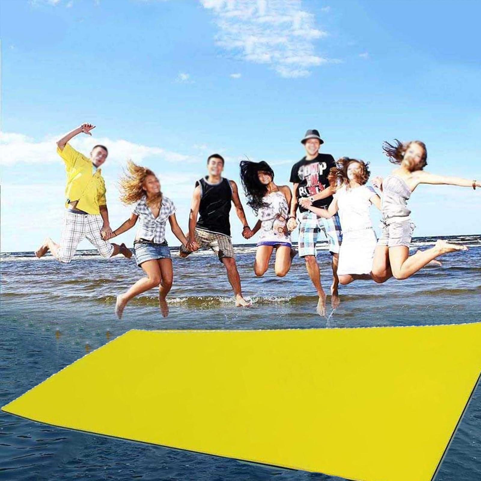 WKXTECZT WKXTECZT Floating Water Pad Mat,Lake Floats Floating Mat for Lake Water Mat Inflatable Rafts Lily Pad Pools Boating Beach, XPE Floating Island for Adults,3mx1.3mx3.3cm