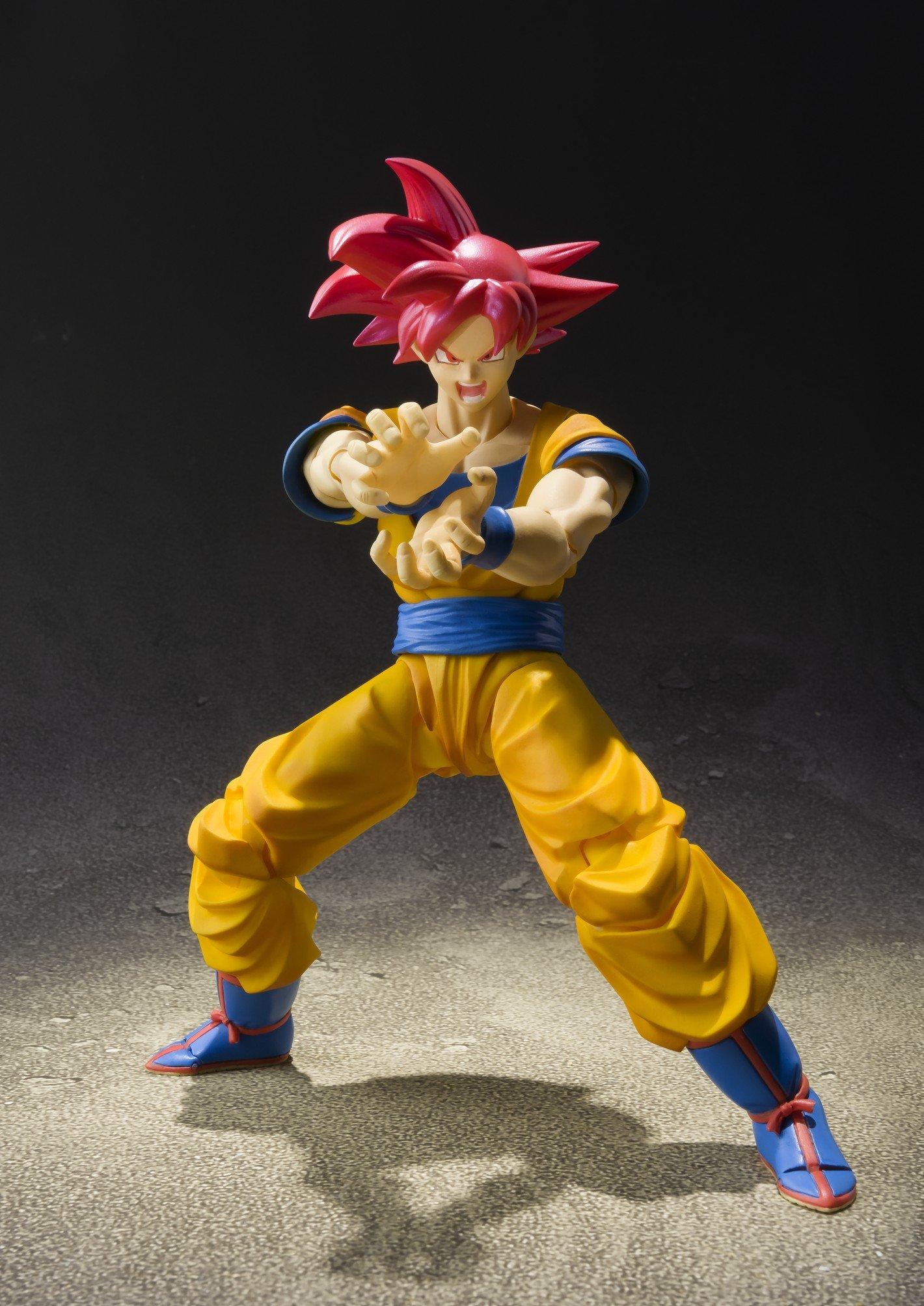 TAMASHII NATIONS Bandai Tamashii Nations S.H. Figuarts Super Saiyan God Son Goku "Dragon Ball Super" Action Figure
