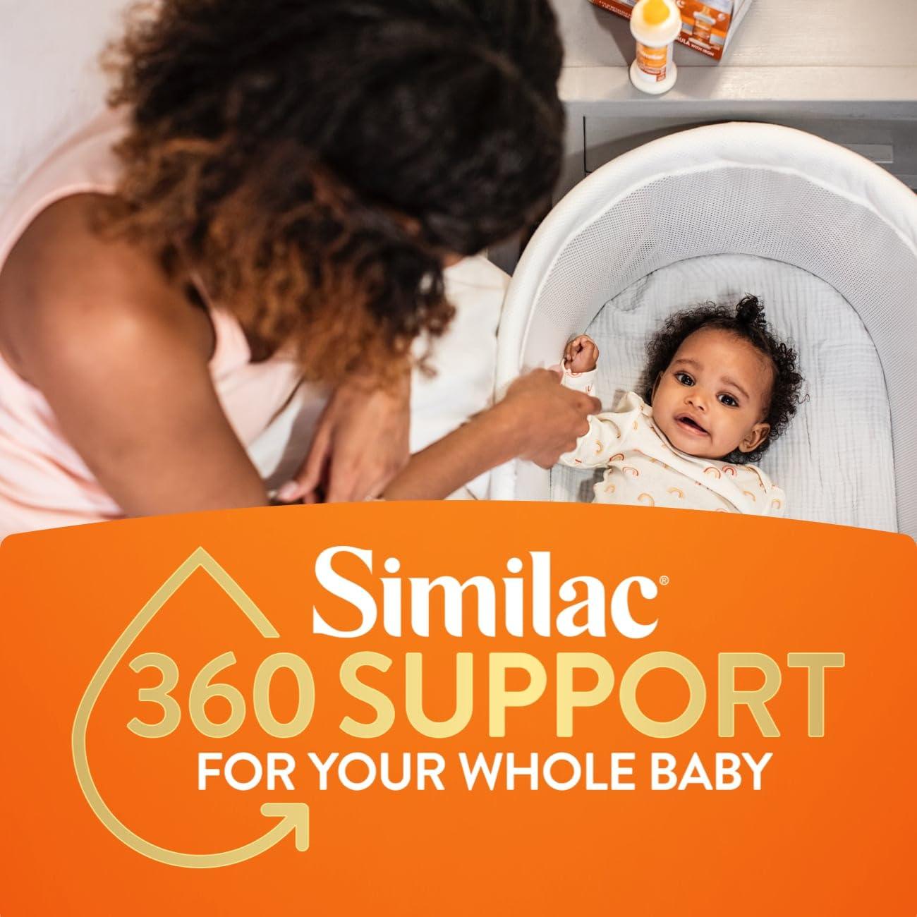 Similac Similac 360 Total Care Sensitive Infant Formula for Fussiness & Gas Due to Lactose Sensitivity, Has 5 HMO Prebiotics, Non-GMO, Baby Formula, Ready to Feed, 2-fl-oz Bottle, Pack of 12