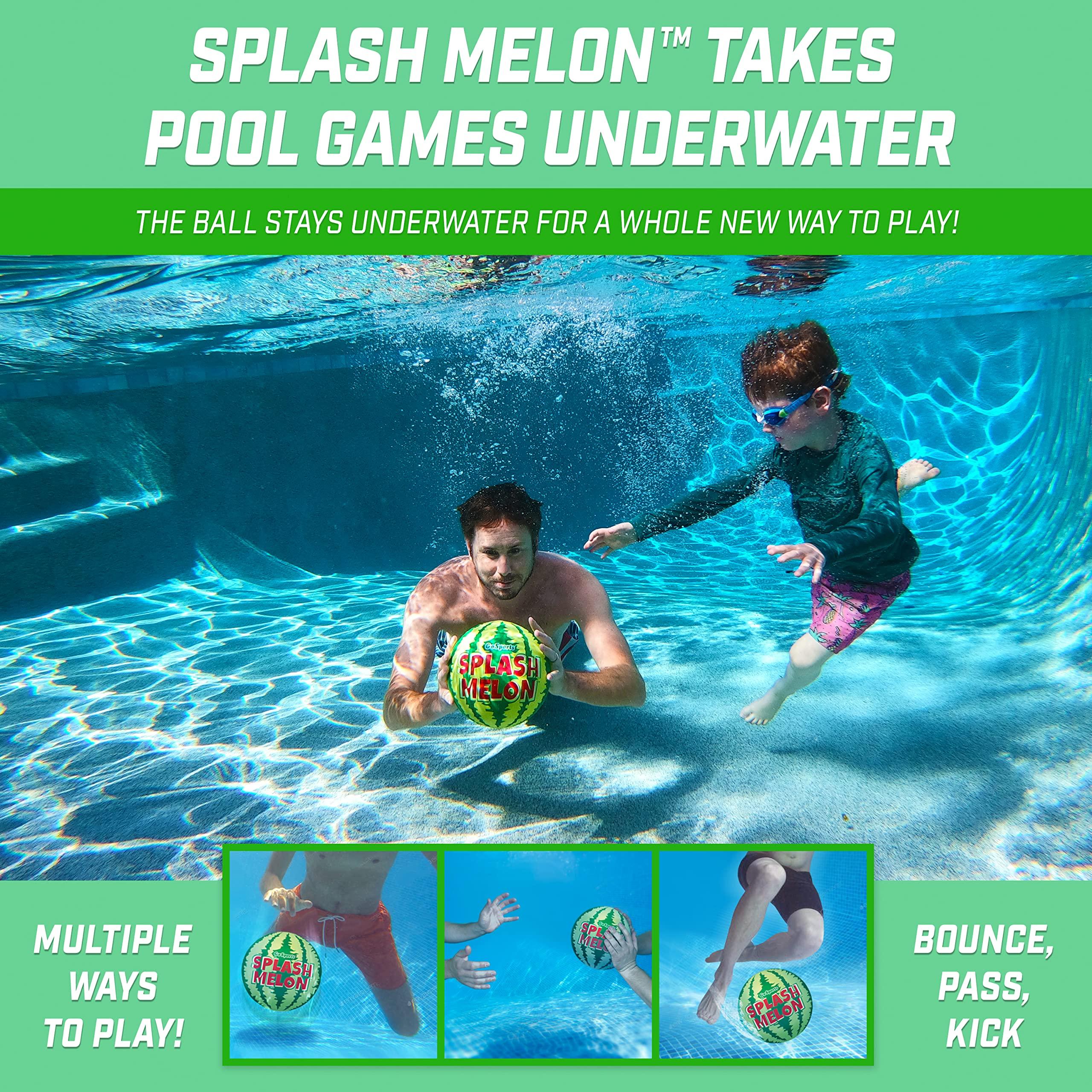 GoSports GoSports Splash Melon Pool Ball Party Toy - Includes Two 9 Inch Watermelons, Hose Fill Adapter, and 3 Needles
