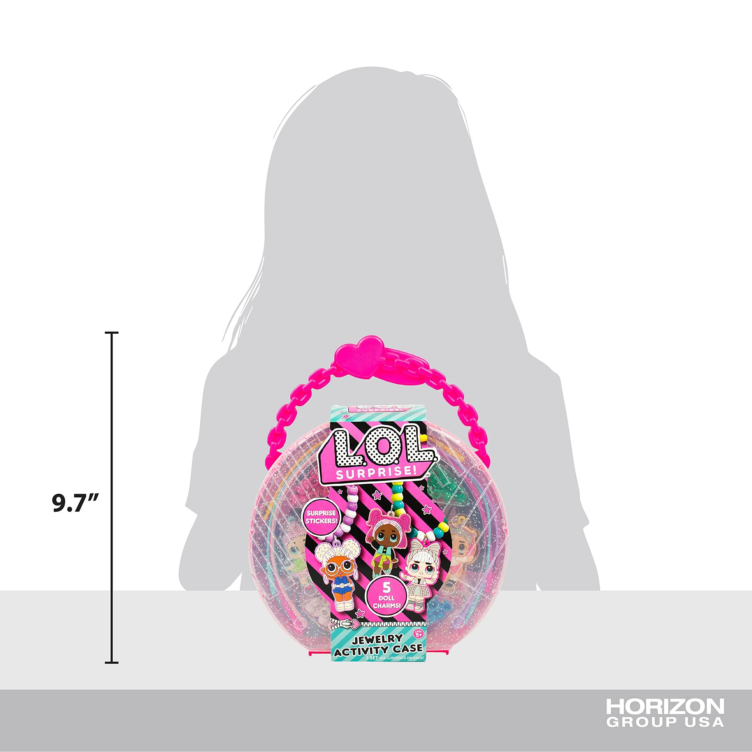 L.O.L. Surprise! L.O.L. Surprise! Jewelry Activity Case, Create Your Own LOL Surprise Jewelry, Bead Kit Great for Travel and On-The-Go, 100+ Custom Accessories, DIY Jewelry Kit for Kids Ages 5, 6, 7, 8, 9