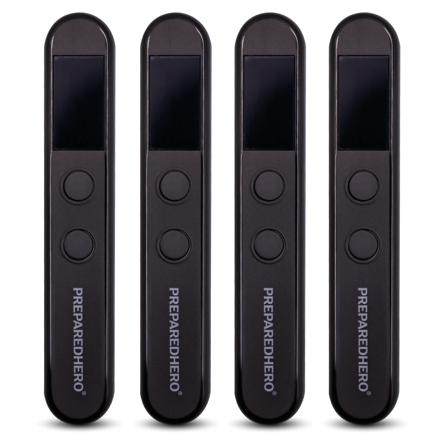 Prepared Hero Prepared Hero Privacy Pen - 4 Pack - Hidden Camera Detector - GPS Tracker Detector - Listening Device Detector - Bug Sweeper - Spy Camera Finder - Hidden Camera Detector for Travel