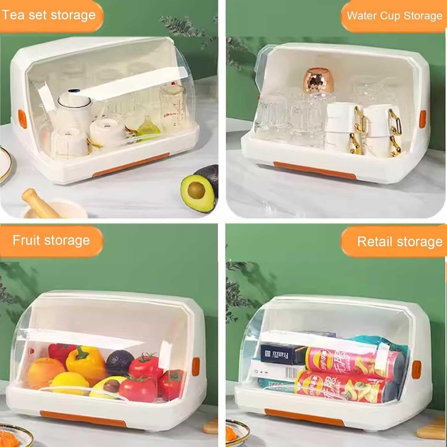 GLDWEY GLDWEY Desktop Cup Storage Rack Multi Functional,Baby Bottle Drying Rack, Portable Bottle Drying Rack, Space Saving Drying Rack for Baby Bottles, Baby Drying Rack with Cover