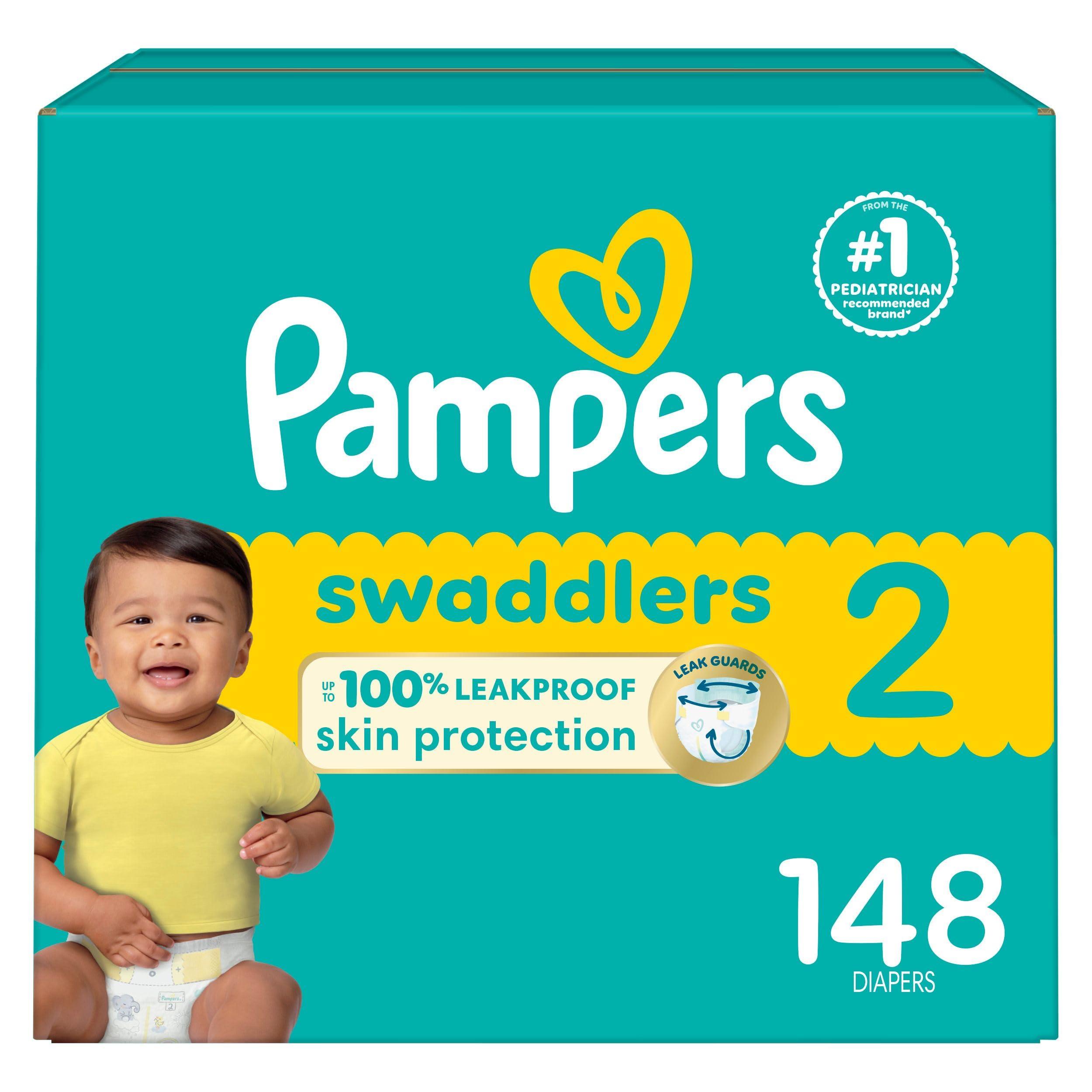 Pampers Pampers Baby Diapers - Swaddlers - Size 2, 148 Count, Ultra Absorbent Disposable Infant Diaper
