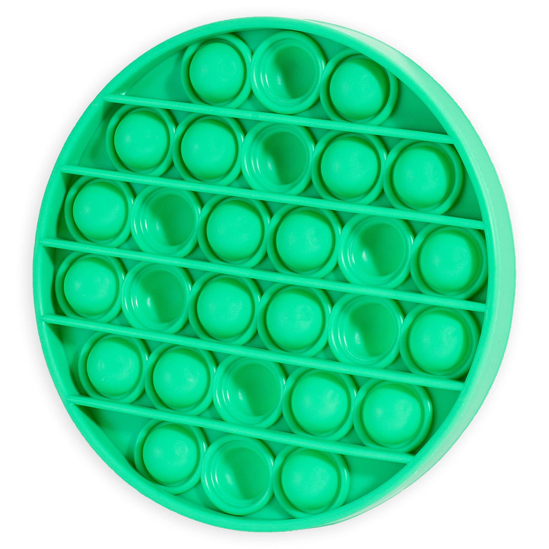 Stages Sensory Builder: Push Pop Bubble Fidget Sensory Toy for Anxiety, Autism, ADD and ADHU, popit Special Needs Stress Reliever: Popit Set of 4 (Round, Square, Octagon and Heart)
