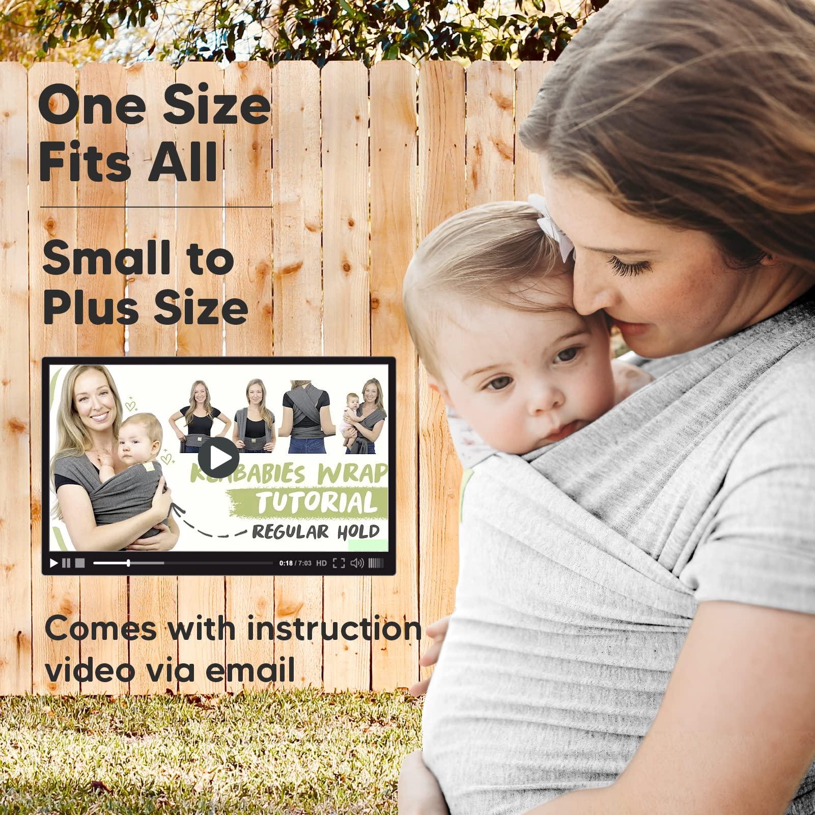 KeaBabies KeaBabies Baby Wrap Carrier and Diaper Bag Backpack - All in 1 Original Breathable Baby Sling, Lightweight,Hands Free Baby Carrier Sling - Waterproof Multi Function Baby Travel Bag - Baby Carrier Wrap