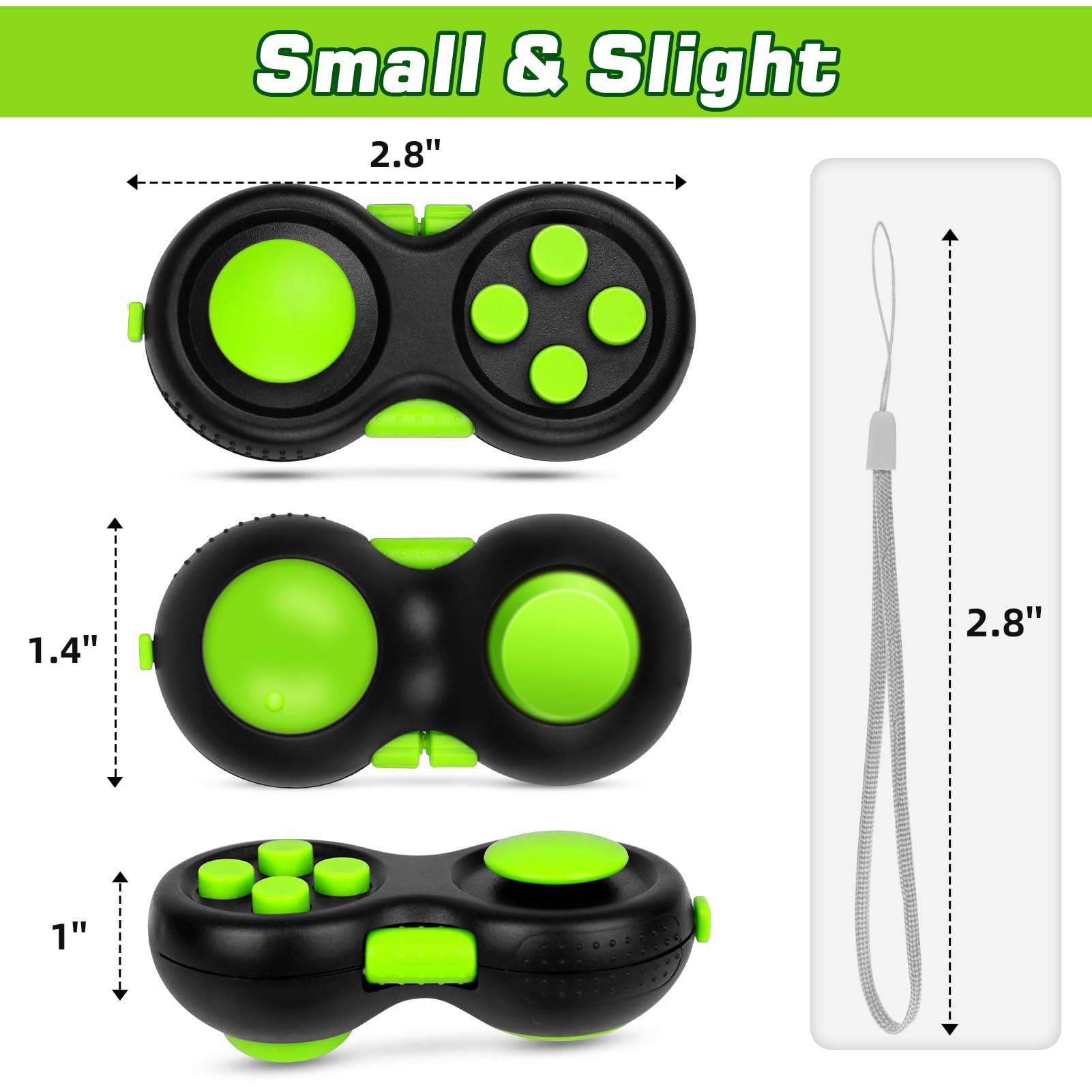 WTYCD WTYCD Original Fidget Toy Game, Rubberized Classical Controller Fidget Concentration Toy with 8-Fidget Functions and Lanyard - Excellent for Relieving Stress and Anxiety(Green)