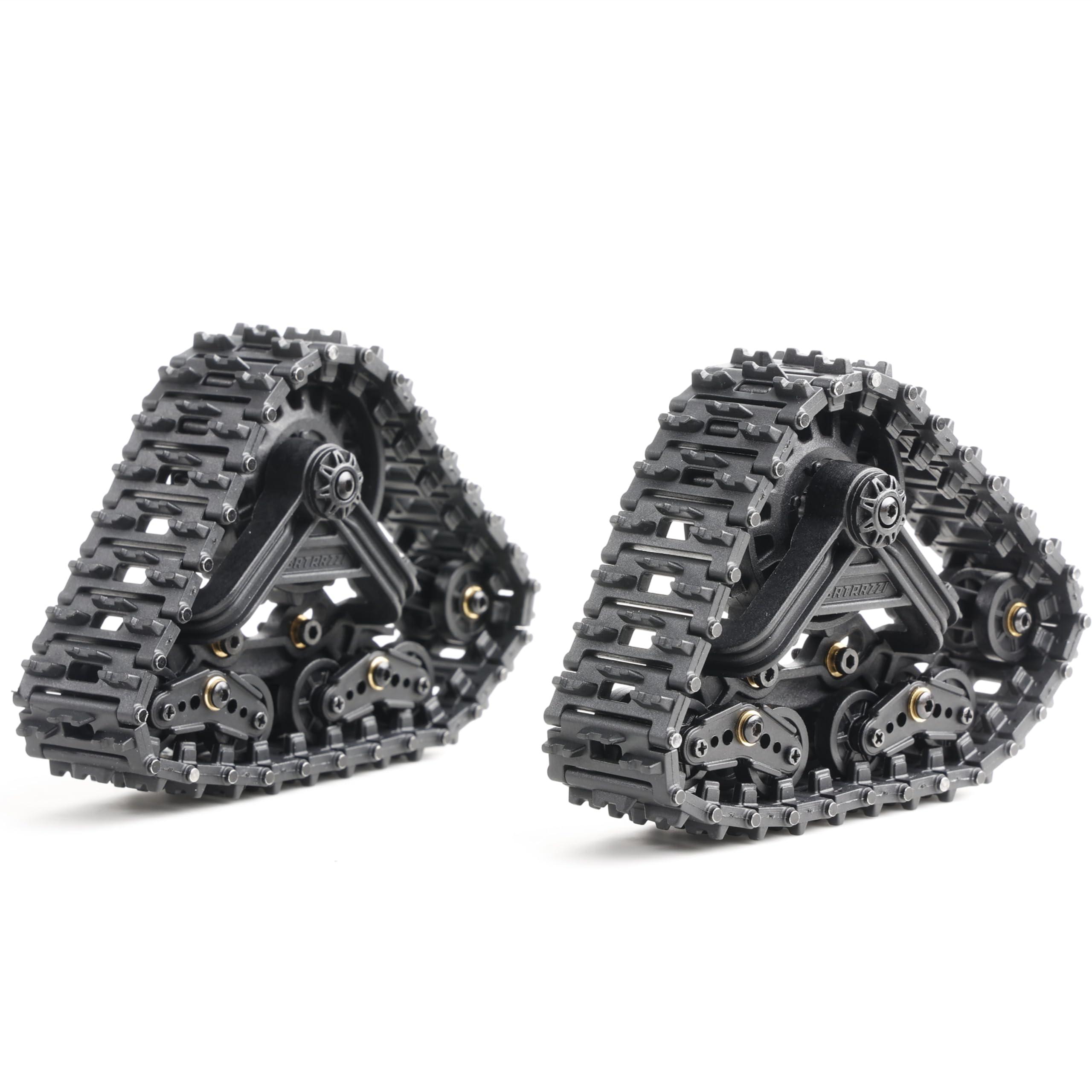 BATRAZZI BATRAZZI FCX24 FCX18 TRX4M SCX24 Tires Rc Car Parts Upgrade Parts Replacement Parts All-Terrain Track Set (2pcs) for 1/24 K5, Smasher, Power Wagon,1/18 FCX18 LC80