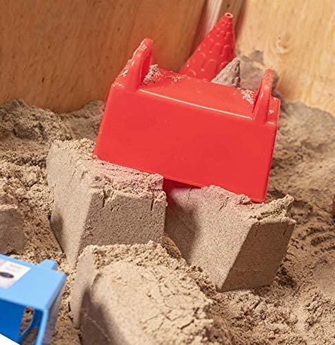 Superio Superio Snow Brick Maker Igloo Fort Block Form Outdoor Winter Snow Toys Sand Castle Building Kit for Adults and Kids Sandbox, Beach, Sand Toys (Red, 6)