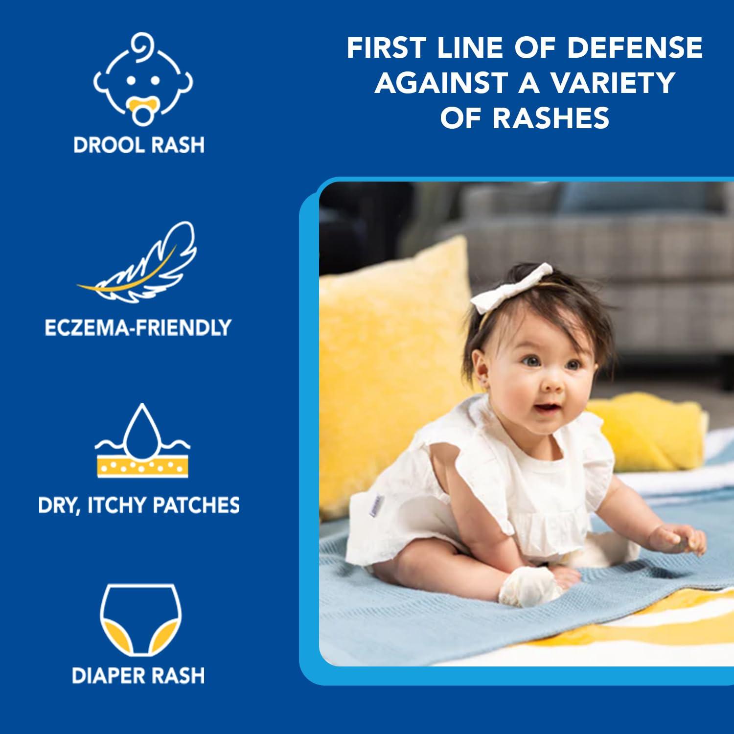 Triple Paste Triple Paste Multi-Purpose Baby Healing Ointment, 2 oz Tube, Diaper Rash Cream and Skin Protectant for Hands, Face and Bottom Treats, Soothes and Prevents with Zinc Oxide (Packaging May Vary)