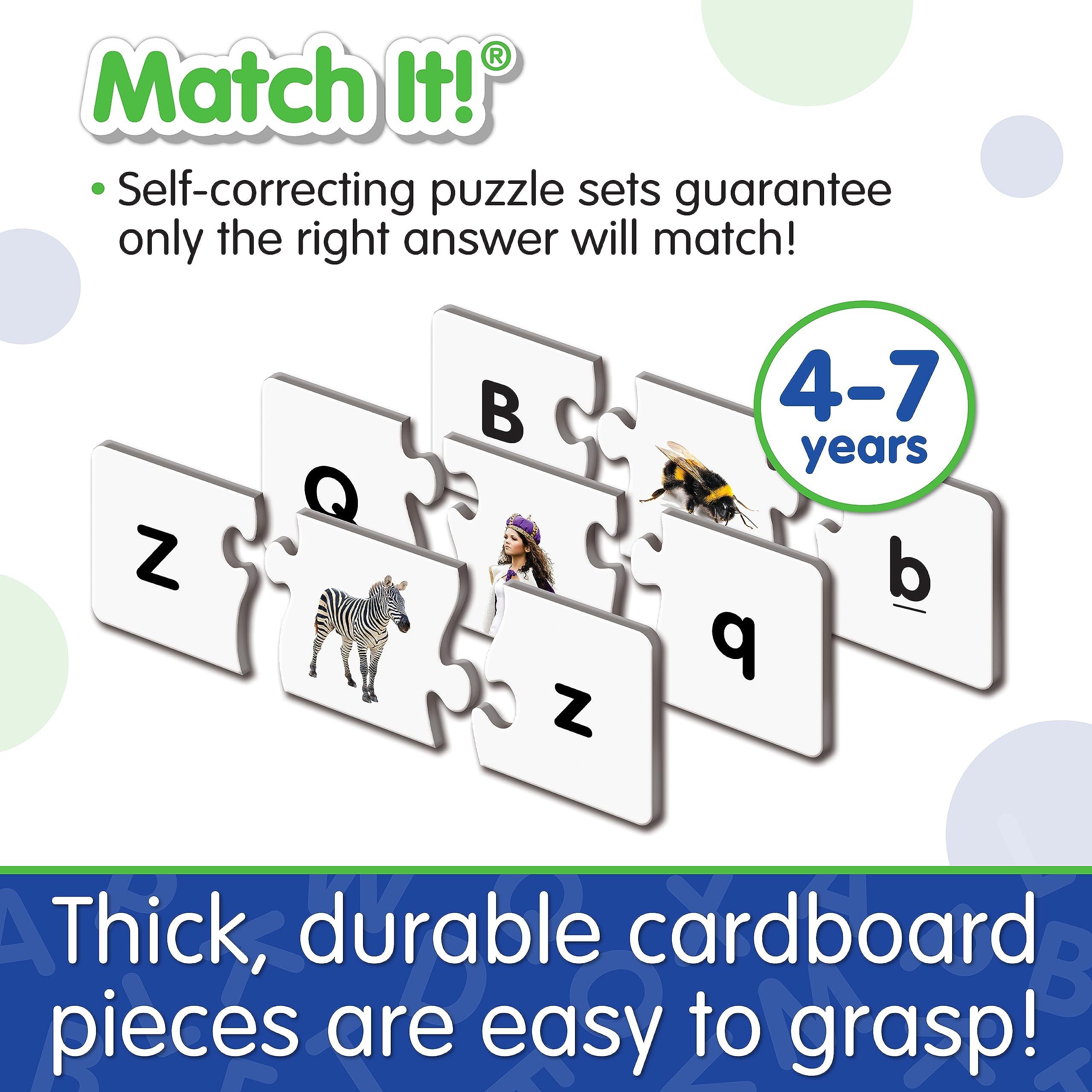 Learning Journey International LLC The Learning Journey: Match It! - Upper & Lower Case Letters - Self-Correcting Alphabet Matching Puzzle