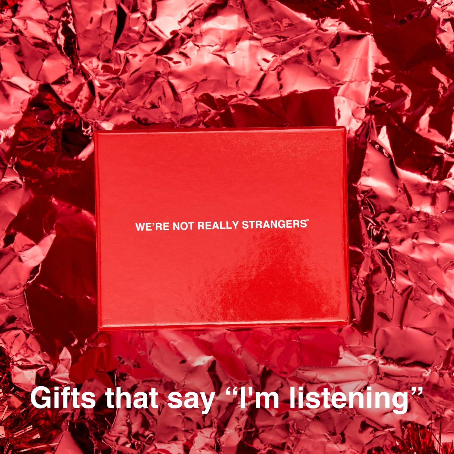 WE'RE NOT REALLY STRANGERS WE\'RE NOT REALLY STRANGERS Card Game - 150 Conversation Cards for Adults, Teens, Couples, & Strangers - Fun Family Party & Icebreaker for Game Night or Date Night, Ages 15+, 2-6 Players