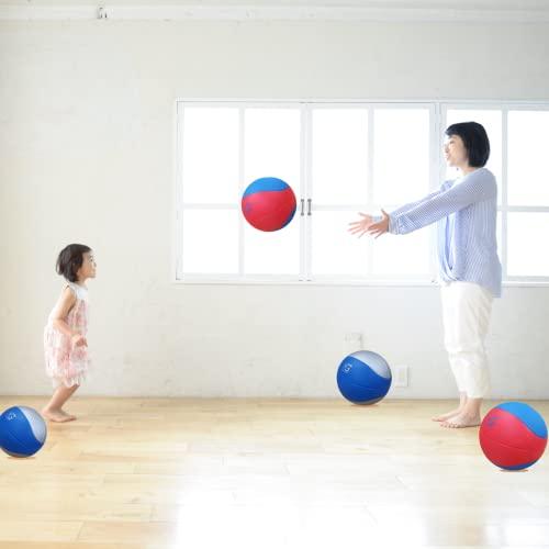 Macro Giant 7.5 Inch Dia. PU Soft Foam Basketball Set of 2 Red Blue Training Practice Beginner Playground Toy Kid Toy Ball