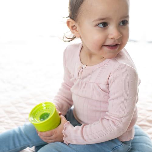 Dr. Brown\'s Dr. Brown's Milestones Cheers 360 Training Cup for Toddlers & Babies, Leak-Free Sippy Cup, Pink/Turq Spoutless Transition Travel Friendly Cup