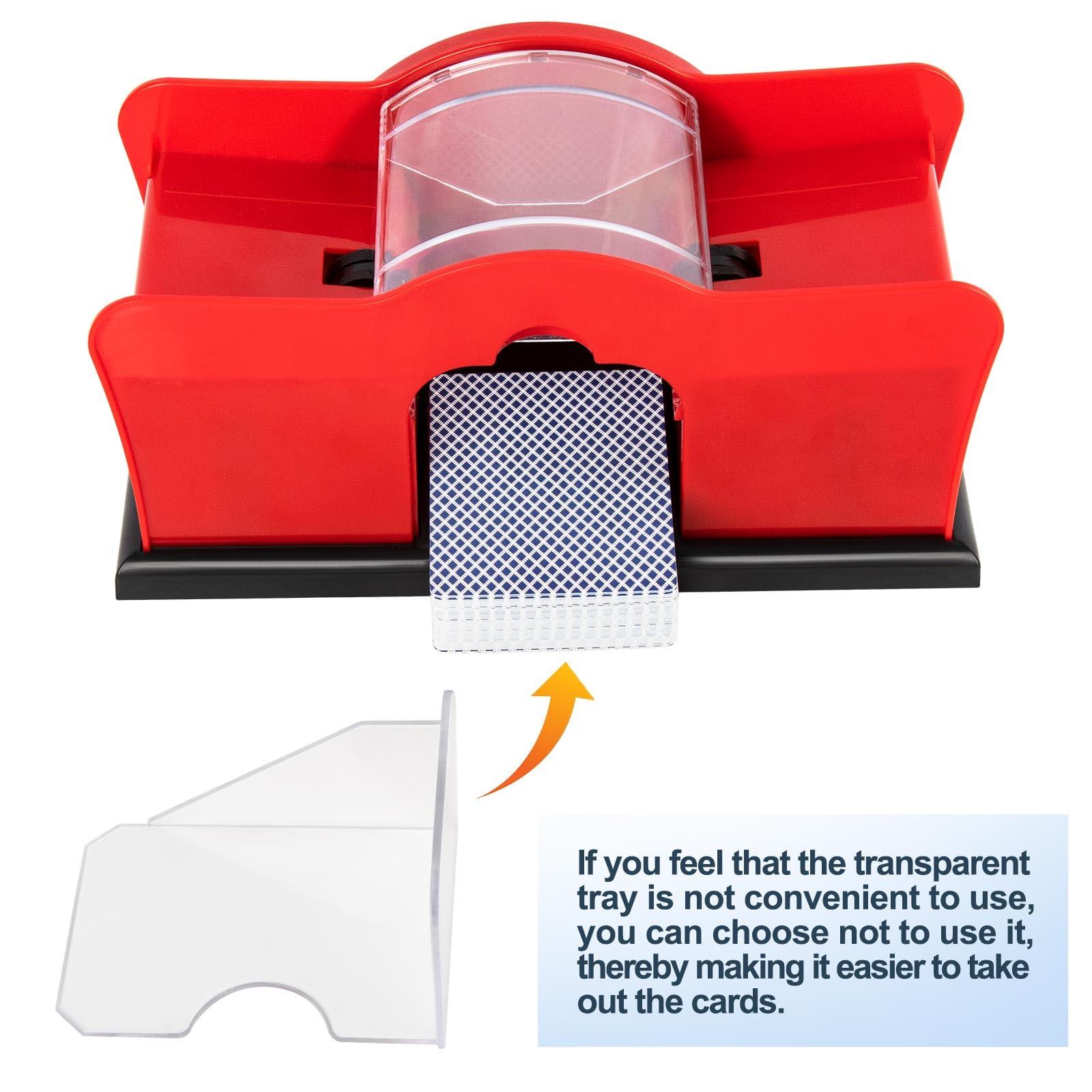 Autotron Autotron Manual Card Shuffler: Uno Card Shuffler, Comes with Two Decks of Playing Cards. Suitable for Playing Games Such as Uno, Hold'em, Blackjack, Rummy, Phase 10, Skip-Bo, and More
