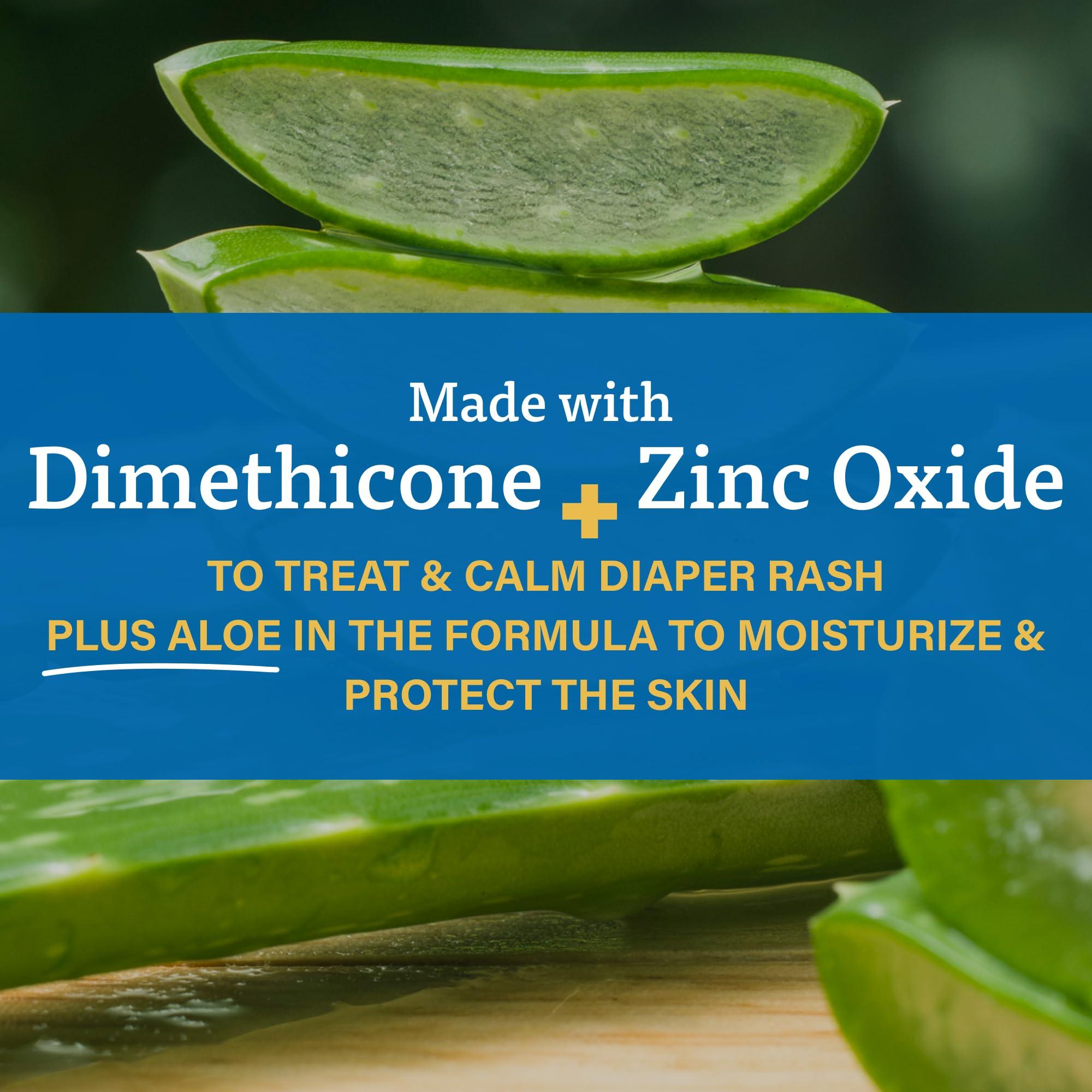 A+D A+D Zinc Oxide Diaper Rash Cream - Soothes & Treats Diaper Rash - Zinc Oxide 10% Dimethicone 1% - Easy Spreading Cream for Baby - Healing Skin Ointment for Red, Irritated Skin - 4oz, 2 Pack