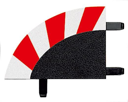 Carrera Carrera 20020566 Outside Shoulder high banked Curve 3/30 (6), end Piece (2) Slot Car Track Accessory